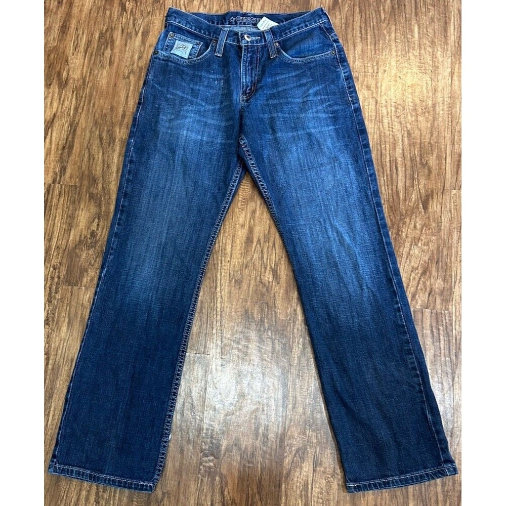 Cinch Silver Label Jeans Men's Size 28/30 Worn In Straight Leg Country Western